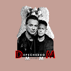 Свитшот хлопковый мужской Depeche Mode - Dave Gahan and Martin Gore, цвет: пыльно-розовый — фото 2