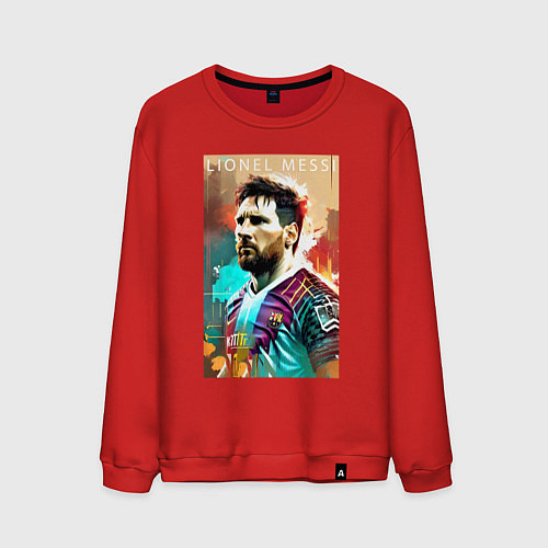 Мужской свитшот Lionel Messi - football - striker / Красный – фото 1