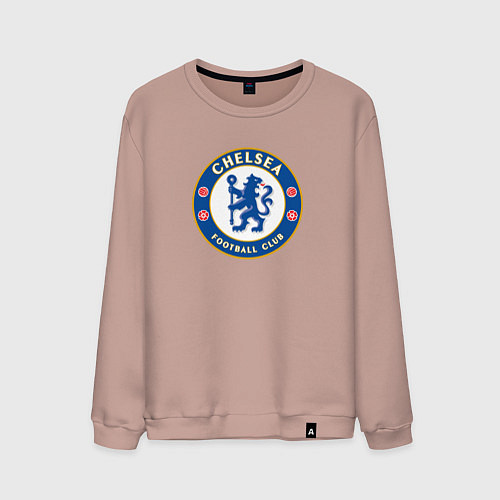 Мужской свитшот Chelsea fc sport / Пыльно-розовый – фото 1