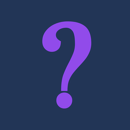 Мужской свитшот Вопросительный знак / Тёмно-синий – фото 3