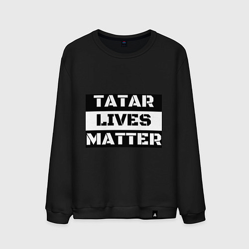 Мужской свитшот Tatar lives matter / Черный – фото 1