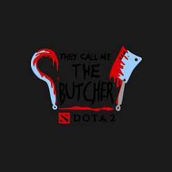 Свитшот хлопковый мужской Dota 2: The butcher, цвет: черный — фото 2