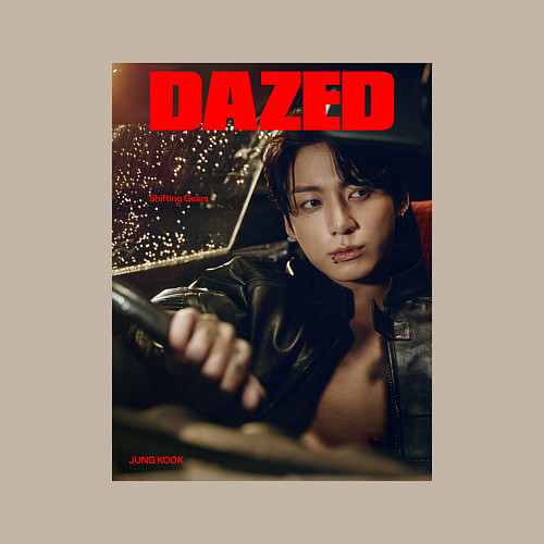 Мужской свитшот BTS JungKook на обложке / Миндальный – фото 3