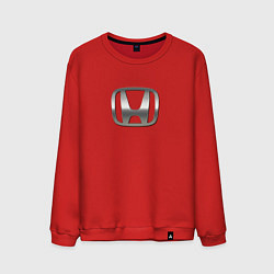 Свитшот хлопковый мужской Honda sport auto silver, цвет: красный