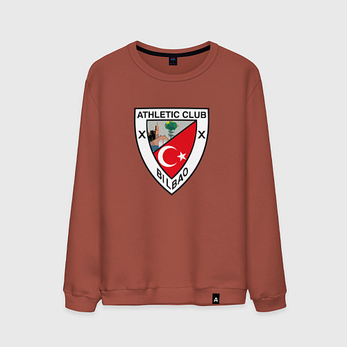 Мужской свитшот Атлетик Б / Кирпичный – фото 1