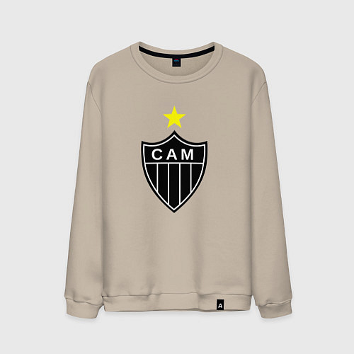 Мужской свитшот Атлетико Минейро / Миндальный – фото 1