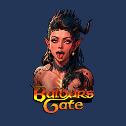 Свитшот хлопковый мужской Karlah - Baldurs gate - ahegao, цвет: тёмно-синий — фото 2