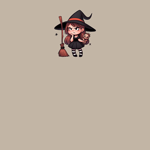 Мужской свитшот Маленькая ведьма / Миндальный – фото 3