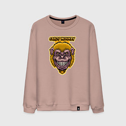 Мужской свитшот Yellow crazy monkey