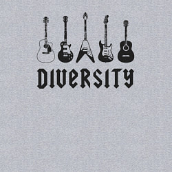 Свитшот хлопковый мужской Разнообразие гитар, цвет: меланж — фото 2
