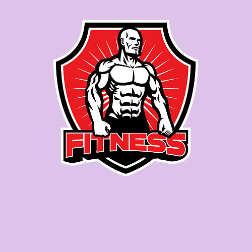 Мужской свитшот Fitness body / Лаванда – фото 3