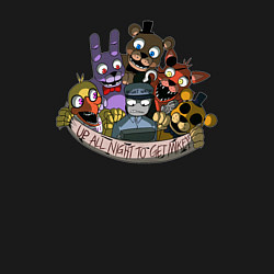 Свитшот хлопковый мужской Команда ФНАФ, цвет: черный — фото 2