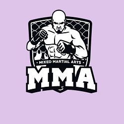 Свитшот хлопковый мужской Mixed martial arts, цвет: лаванда — фото 2