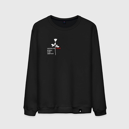 Мужской свитшот Depeche Mode - Enjoy The Silence красная роза / Черный – фото 1