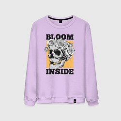 Свитшот хлопковый мужской Bloom inside, цвет: лаванда