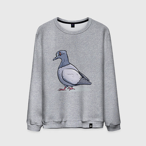 Мужской свитшот Ученый голубь / Меланж – фото 1