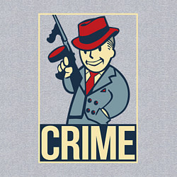 Свитшот хлопковый мужской Vault crime, цвет: меланж — фото 2