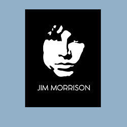 Свитшот хлопковый мужской Jim Morrison in bw, цвет: мягкое небо — фото 2