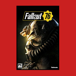 Свитшот хлопковый мужской Fallout 76 - game poster, цвет: красный — фото 2