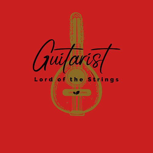 Мужской свитшот Повелитель струн / Красный – фото 3