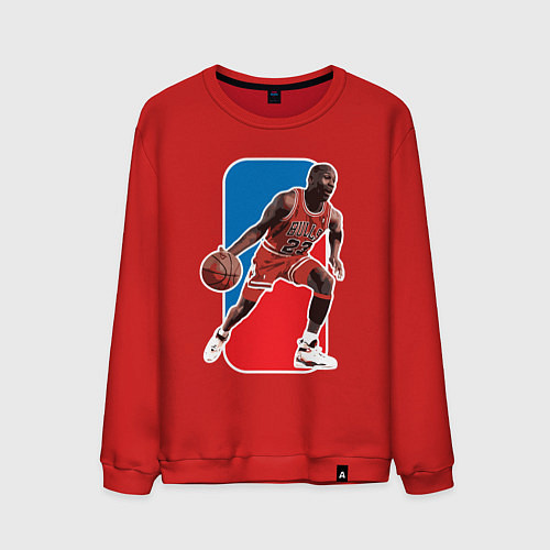 Мужской свитшот Jordan play / Красный – фото 1