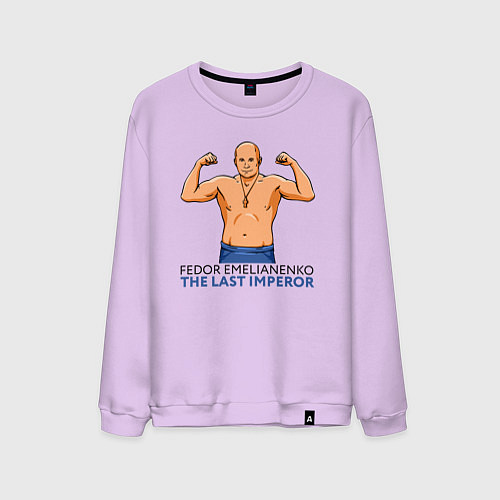 Мужской свитшот Фёдор Емельяненко боец / Лаванда – фото 1
