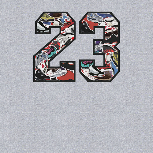 Мужской свитшот Джордан 23 / Меланж – фото 3