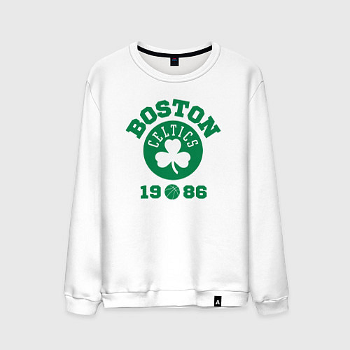 Мужской свитшот Boston Celtics 1986 / Белый – фото 1