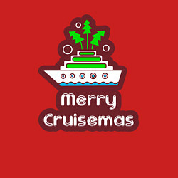 Свитшот хлопковый мужской Merry cruismas, цвет: красный — фото 2