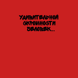 Свитшот хлопковый мужской Удивительной скромности человек, цвет: красный — фото 2