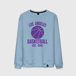 Свитшот хлопковый мужской Basketball Los Angeles, цвет: мягкое небо