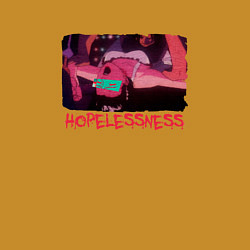 Свитшот хлопковый мужской Безысходность Hopelessness, цвет: горчичный — фото 2