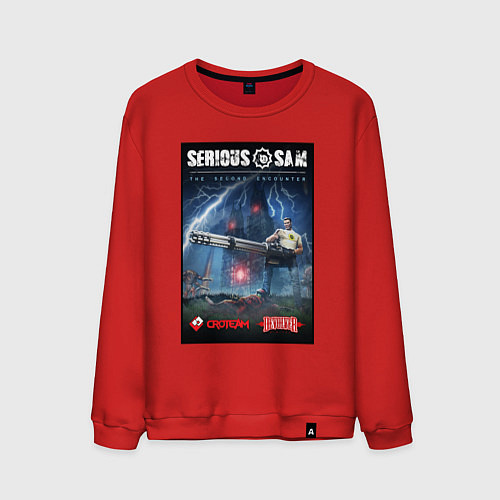 Мужской свитшот Serious Sam 1 - second encounter / Красный – фото 1