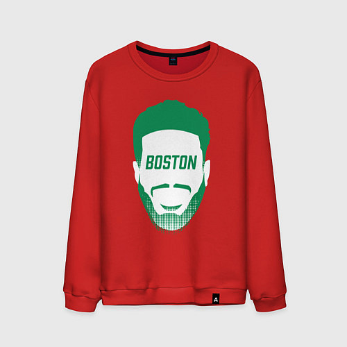 Мужской свитшот Boston Tatum / Красный – фото 1