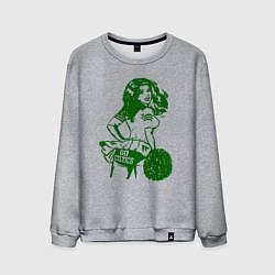 Свитшот хлопковый мужской Go Celtics, цвет: меланж