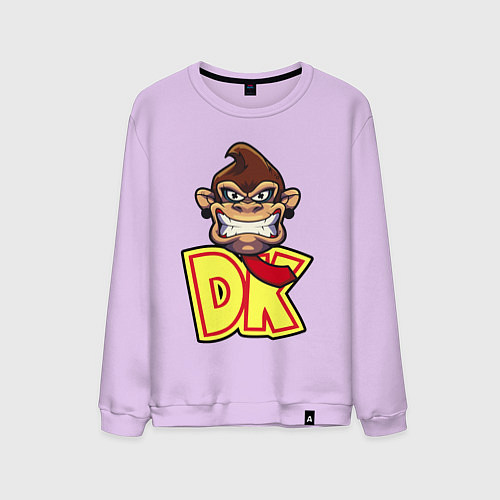 Мужской свитшот Donkey kong head / Лаванда – фото 1