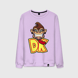 Свитшот хлопковый мужской Donkey kong head, цвет: лаванда