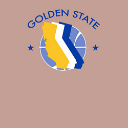 Свитшот хлопковый мужской Golden State stars, цвет: пыльно-розовый — фото 2