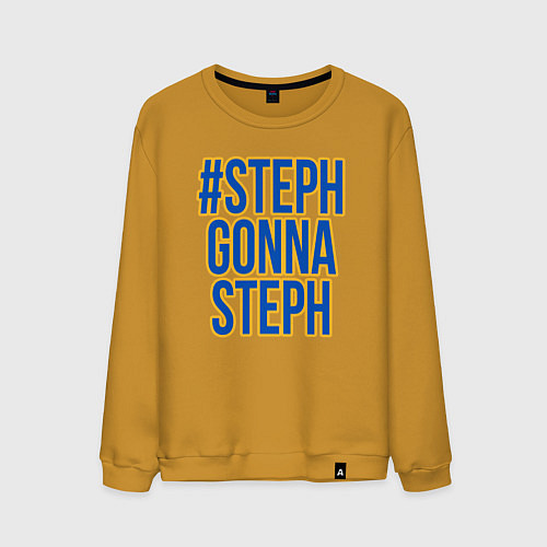 Мужской свитшот Steph gonna Steph / Горчичный – фото 1