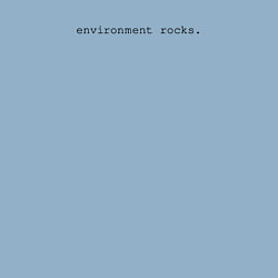 Свитшот хлопковый мужской Environment rocks, цвет: мягкое небо — фото 2