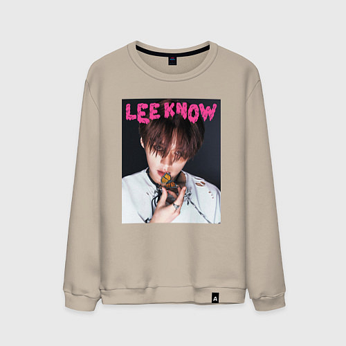 Мужской свитшот Lee Know Rock Star Stray Kids / Миндальный – фото 1