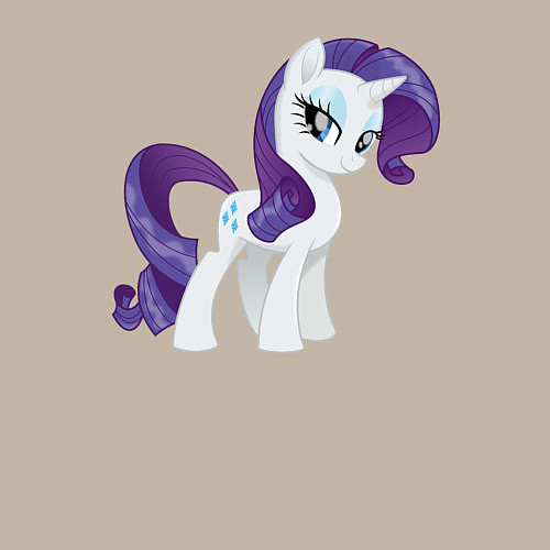 Мужской свитшот Рарити из My Little Pony в кино / Миндальный – фото 3