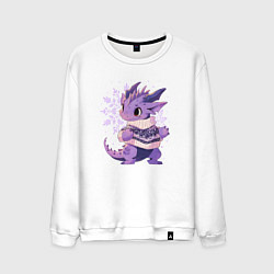Мужской свитшот Фиолетовый дракон в свитере