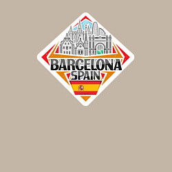 Свитшот хлопковый мужской Barcelona Spain, цвет: миндальный — фото 2