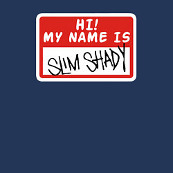 Свитшот хлопковый мужской Hi my name is, цвет: тёмно-синий — фото 2