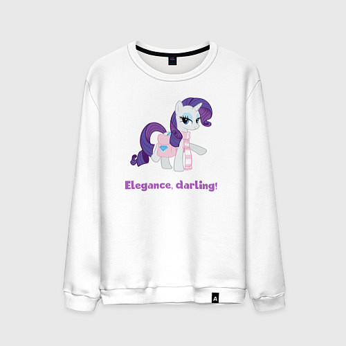 Мужской свитшот Элегантная Рарити / Белый – фото 1