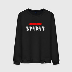 Свитшот хлопковый мужской Depeche Mode - Spirit logo, цвет: черный