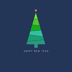 Свитшот хлопковый мужской Abstract New Year, цвет: тёмно-синий — фото 2