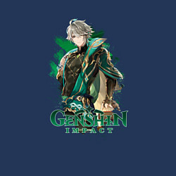 Свитшот хлопковый мужской Аль-Хайтам с книгами, цвет: тёмно-синий — фото 2