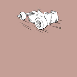 Свитшот хлопковый мужской Формульный болид, цвет: пыльно-розовый — фото 2